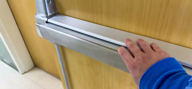 Installing a Push Bar on a Door East Patchogue
